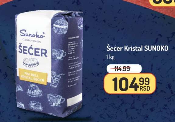 šećer kristal Sunoko
