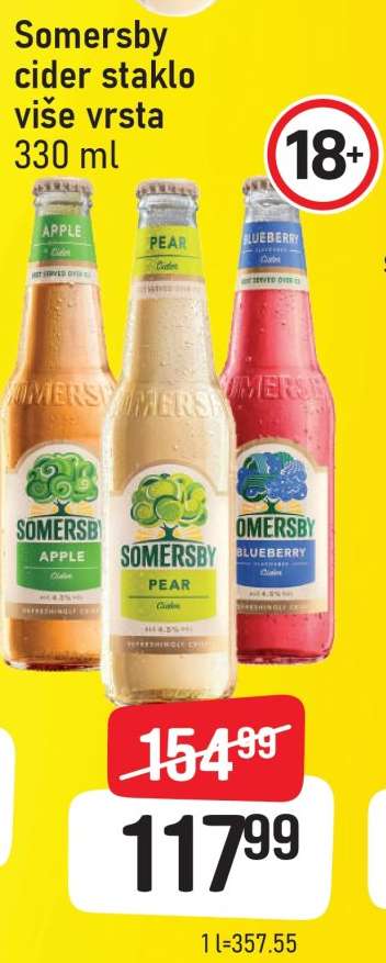 Somersby cider staklo više vrsta 330 ml