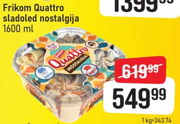 Frikom Quattro sladoled nostalgija
