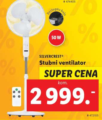 SILVERCREST Stubni ventilator