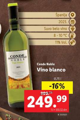 Conde Noble Vino blanco