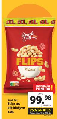 Snack Day Flips sa kikirikijem XXL