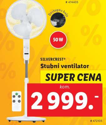SILVERCREST Stubni ventilator
