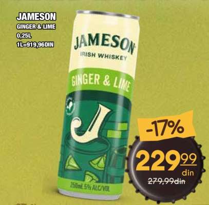 Jameson Ginger & Lime