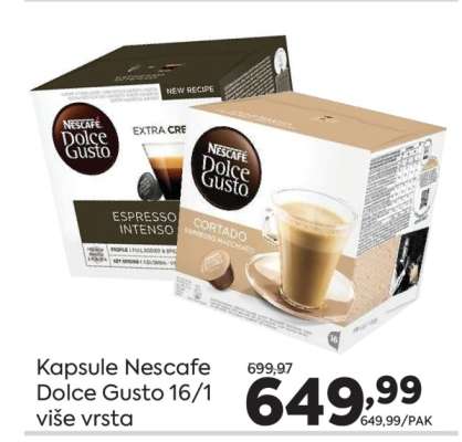 Kapsule Nescafe Dolce Gusto 16/1