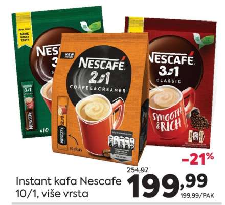 Instant kafa Nescafe 10/1 više vrsta
