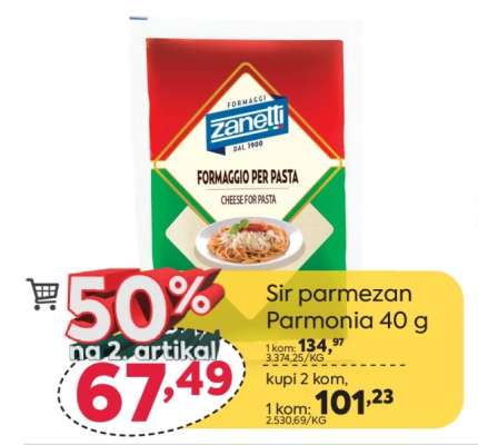 Sir parmezan Parmonia 40 g