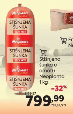 Stišnjena šunka u omotu Neoplanta