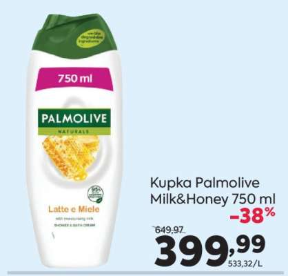 Kupka Palmolive Milk&Honey 750 ml