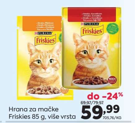 Hrana za mačke Friskies 85 g više vrsta