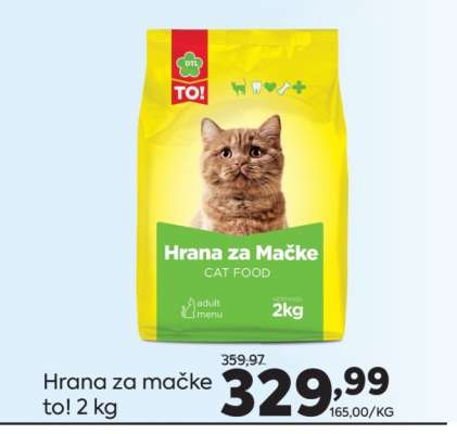 Hrana za mačke TO! 2 kg