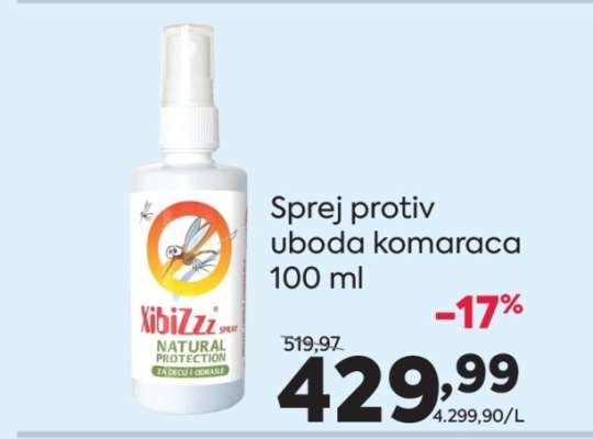 Sprej protiv uboda komaraca 100 ml