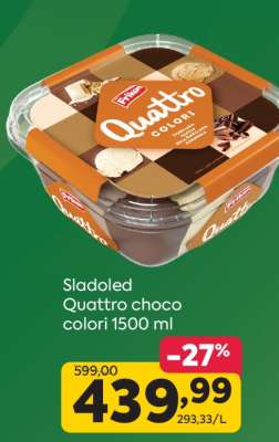 Sladoled Quattro choco colori 1500 ml