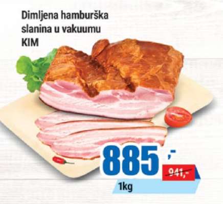 Dimljena hamburška slanina u vakuumu KIM