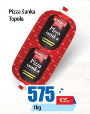 Pizza šunka Topola