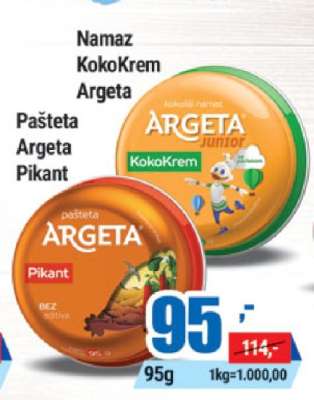 Pašteta Argeta Pikant