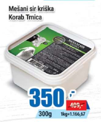 Mešani sir kriška Korab Trnica