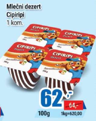 Mléčný dezert Cipiripi