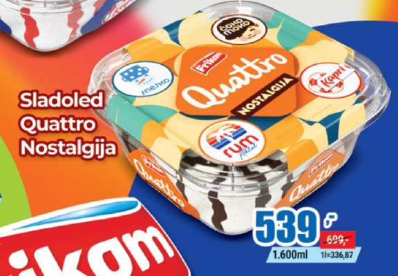 Sladoled Quattro Nostalgija