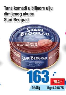 Tuna komadi u biljnom ulju dimljenog ukusa Stari Beograd