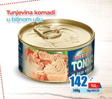 Tunjevina komadi u biljnom ulju