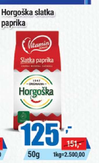 HORGOŠKA SLATKA PAPRIKA