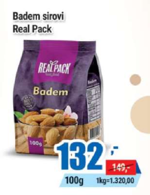 Badem sirovi Real Pack
