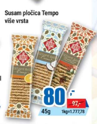 Susam pločica Tempo više vrsta
