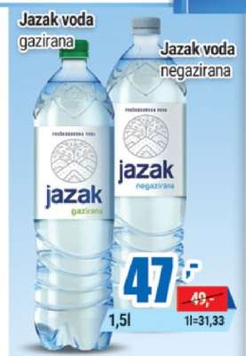 Jazak voda gazirana / negazirana