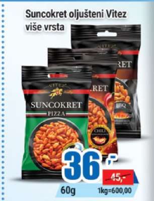 Suncokret oljušteni Vitez više vrsta