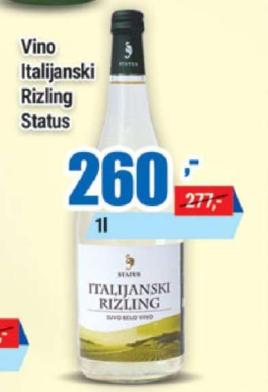 Vino Italijanski Rizling Status