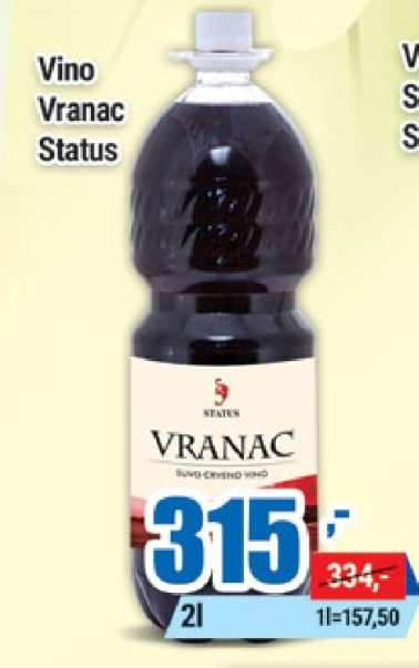 Vino Vranac Status