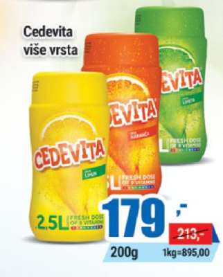 Cedevita više vrsta