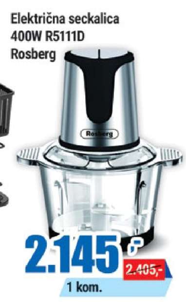 Električna seckalica 400W R5111D Rosberg