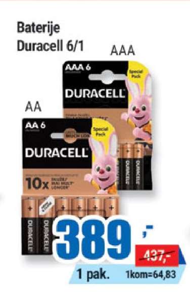 Baterije Duracell 6/1