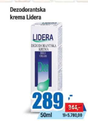 Dezodorantska krema Lidera