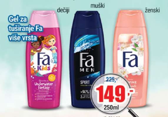 Gel za tuširanje Fa