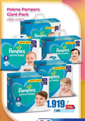 Pelene Pampers Giant Pack