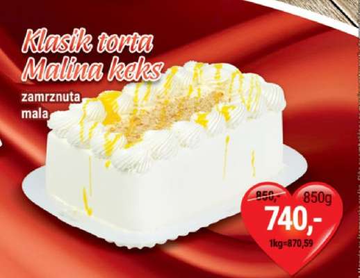 Klasik torta Malina keks