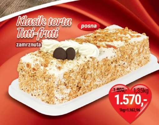 Klasik torta Tuti-fruti