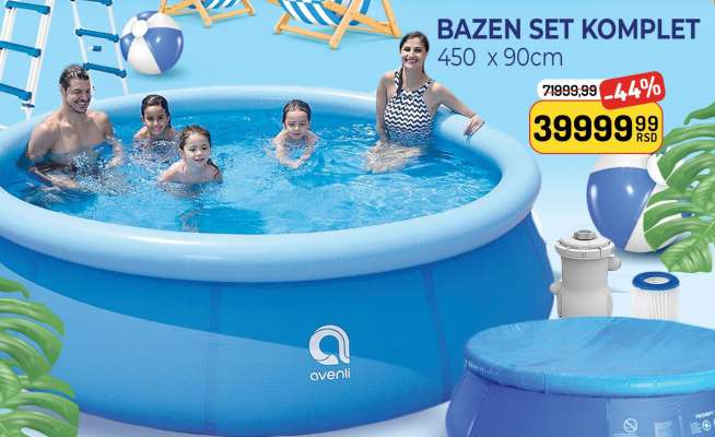 Bazen Set Komplet 450 x 90 cm