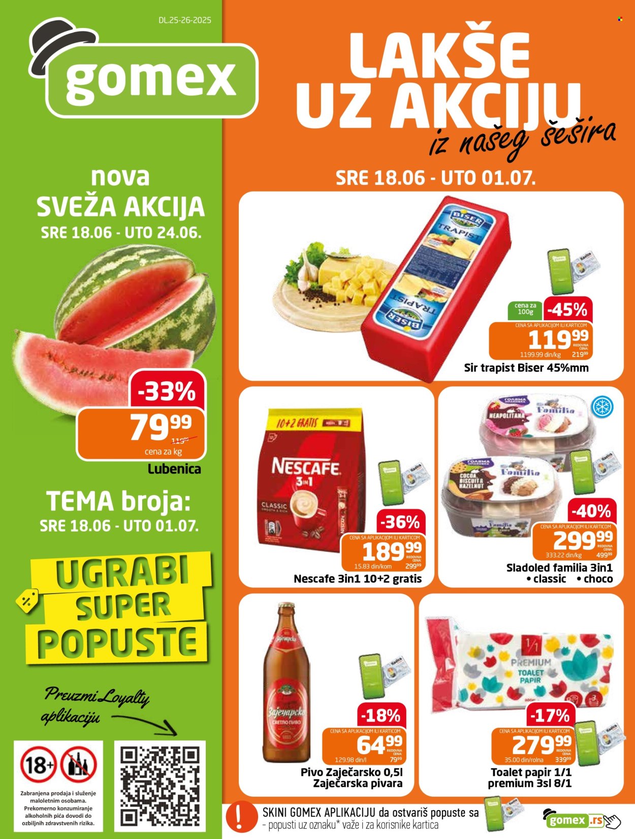 Gomex katalog - 18.06.2025 - 01.07.2025. Stranica 1