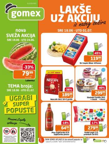 Gomex katalog - 18.06.2025 - 01.07.2025.