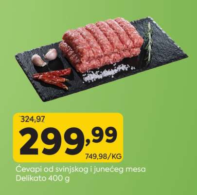Ćevapi od svinjskog i junećeg mesa
