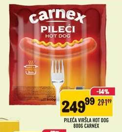 Pileća viršla hot dog