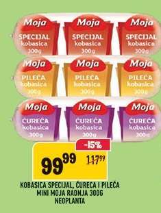 Kobasica Specijal, Ćureća i Pileća Mini Moja Radnja 300g Neoplanta