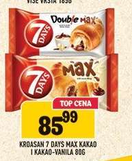 Kroasan 7 Days Max Kakao i Kakao-Vanila 80g