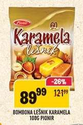 Bombona Lešnik Karamela 100g Pionir