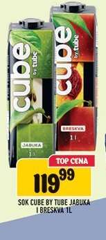 Sok Cube by Tube Jabuka i Breskva 1L
