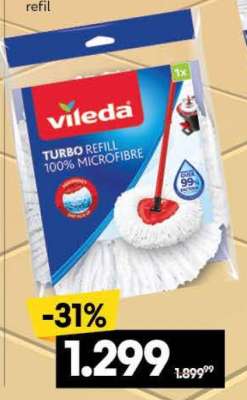 VILEDA TURBO REFILL 100% MICROFIBRE